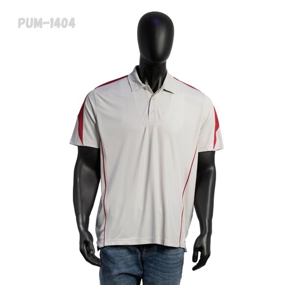 POLO, MEN'S POLO, MEN; S MESH-BLOCK WITH PIPING, EXTREAM PERFORMANCE - Picture 3 of 8